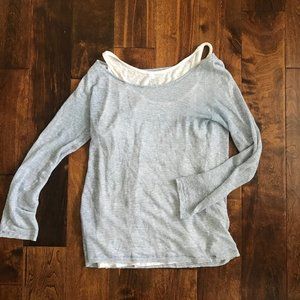 MAJESTIC Paris Womens Long Sleeve Cotton Top Shirt